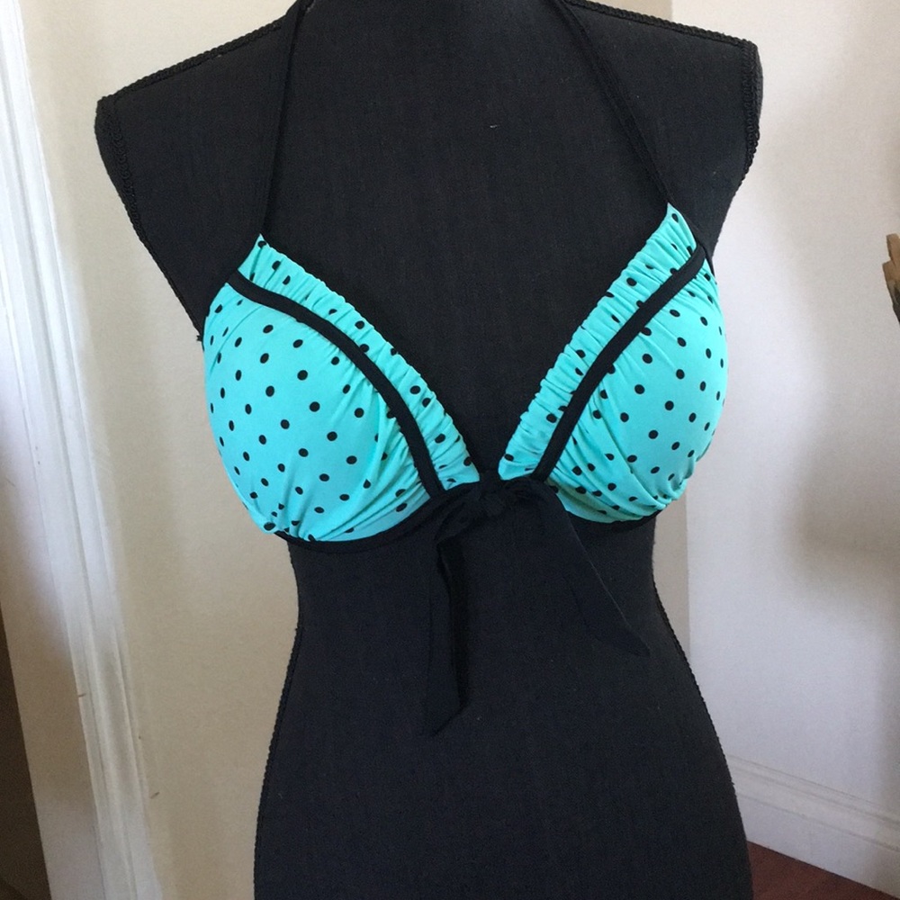 Halter Polka Dot Bikini Top